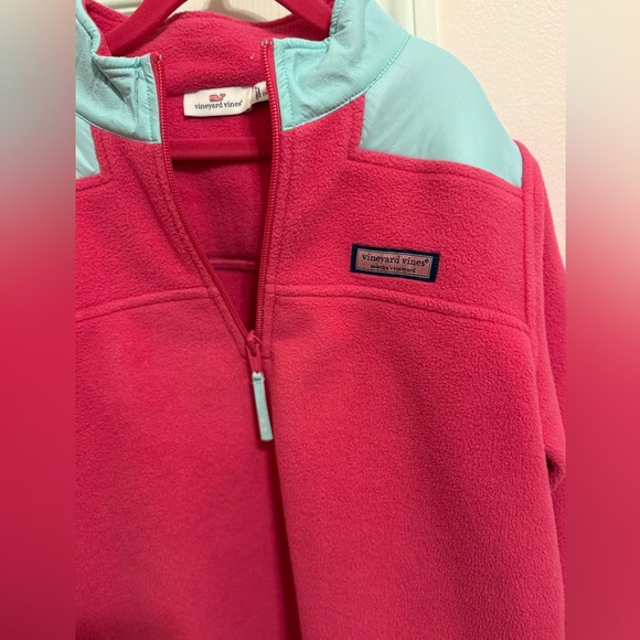 Vineyard Vines pink and turquoise fleece - Picture 2 of 2
